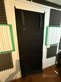 Tenda insonorizzante per porta finestra singola