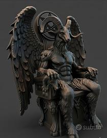 Statua Bafometto, arte esoterica, pratiche occulte