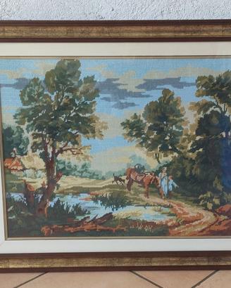 Quadro - Paesaggio con lago.