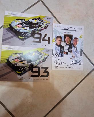 Cartoline autografate 93 e 94 WEC