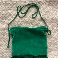 Borsa in velluto con tracolla