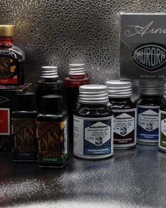 set inchiostri stilografici Aurora, Diamine, R&K