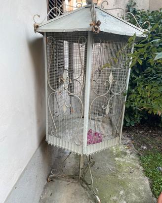 Voliera in ferro battuto