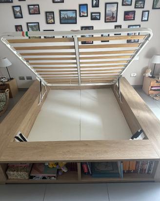 Letto matrimoniale contenitore
