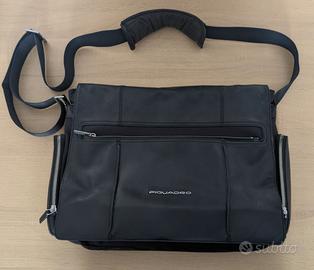Tracolla messenger porta PC Piquadro blu