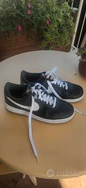 Nike Air Force 1 Nere Swoosh bianco - Tg 46