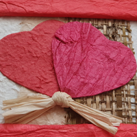 Album fotografie carta di riso cuori fatto a mano