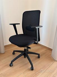 Sedia ergonomica da ufficio con rotelle