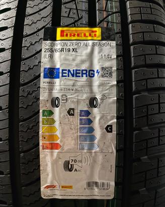 255/65/19 Pirelli Scorpion Zero All Season (LR) M+
