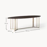 tavolo ovale in legno