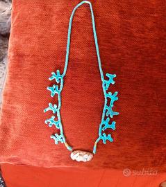 Collana rami di corallo e  centrale