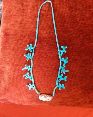 Collana rami di corallo e  centrale