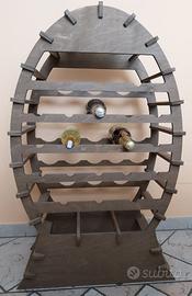 Cantinetta porta bottiglie a botte