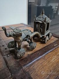 Carrozza in bronzo indiana