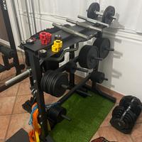 palestra: Pesi, bilanceri, manubri, porta pesi