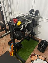 palestra: Pesi, bilanceri, manubri, porta pesi