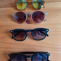 Occhiali da sole rotondi unisex.