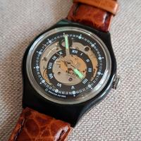 orologio swatch black circles automatic swiss