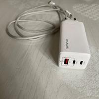 Adattatore ricarica triplo USAMS 65W