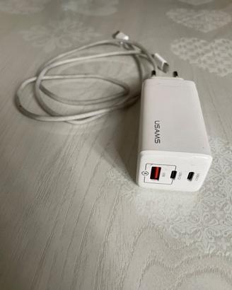 Adattatore ricarica triplo USAMS 65W