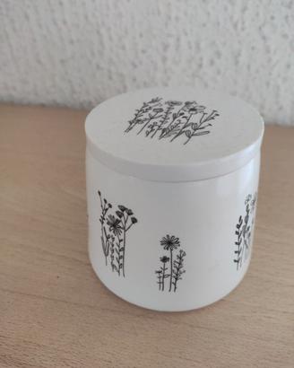 Vaso contenitore in gesso ceramico