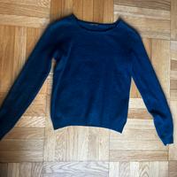 Maglione blu di Cashmere
