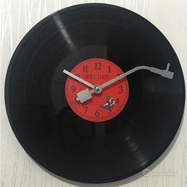 Orologio da Parete Disco Vinile Vintage Design 80"