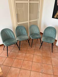 Sedie in velluto