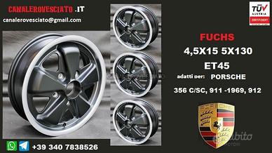 Cerchi fuchs 4,5x 15 et45 porsche 356 911 912