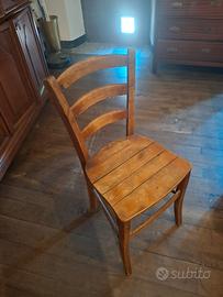 Sedie rustiche vintage - 3 pezzi.