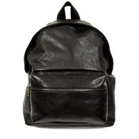 Zaino Uomo Grande Vera Pelle Nero Zainetto Borsa