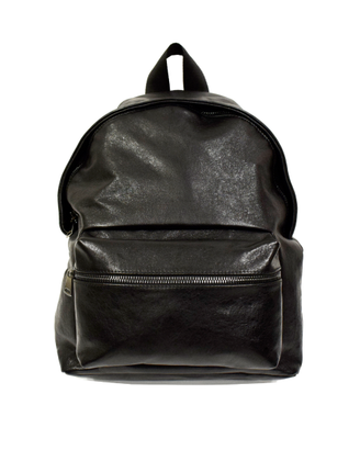 Zaino Uomo Grande Vera Pelle Nero Zainetto Borsa