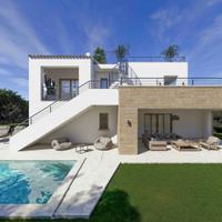 Eleganti ville in bifamiliare con giardino e pisci
