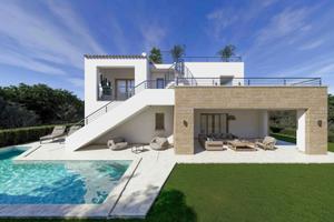 Eleganti ville in bifamiliare con giardino e pisci