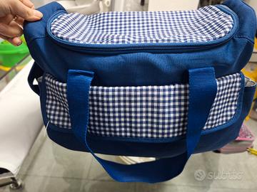 borsa cambio paseggino con fasciatoio portatile 