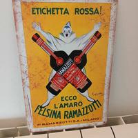 Felsina Ramazzotti Vintage style Aluminum Sign