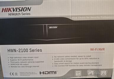 NVR HIKVISION  WIFI 8 CANALI CON HD 500GB
