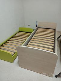 Letti singoli scorrevoli marca Colombini
