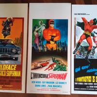 3 locandine Goldaface Superman invincibile poster