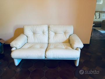 Coppia divani pelle Coronado B&B di Tobia Scarpa