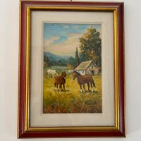 Quadro con cavalli