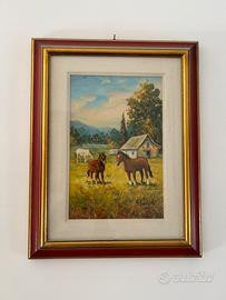 Quadro con cavalli
