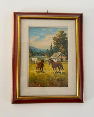 Quadro con cavalli