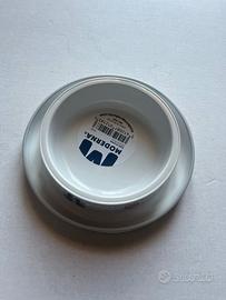 Ciotola bianca in plastica antiformiche con decora