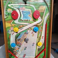 flipper giocattolo vintage in legno 