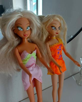 Due bambole Winx Flora e Stella rare da collezione