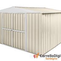 Box in Acciaio da giardino 360x345cm avorio