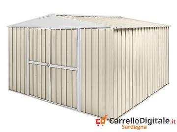 Box in Acciaio da giardino 360x345cm avorio