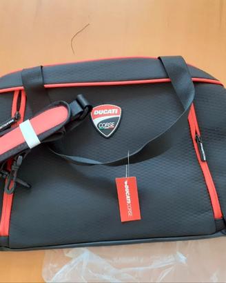 Borsone sportivo Ducati Corse nero e rosso