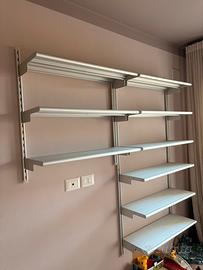 Libreria / scaffalatura modulare in alluminio